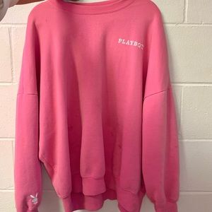 Hot pink playboy sweatshirt